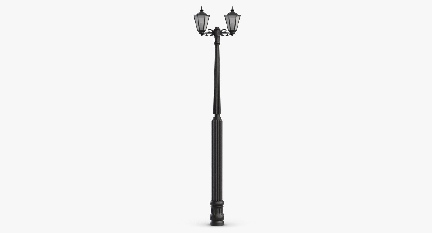 old street light 3d model