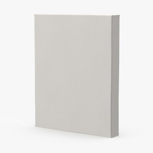 blank canvases 8x10 3d model