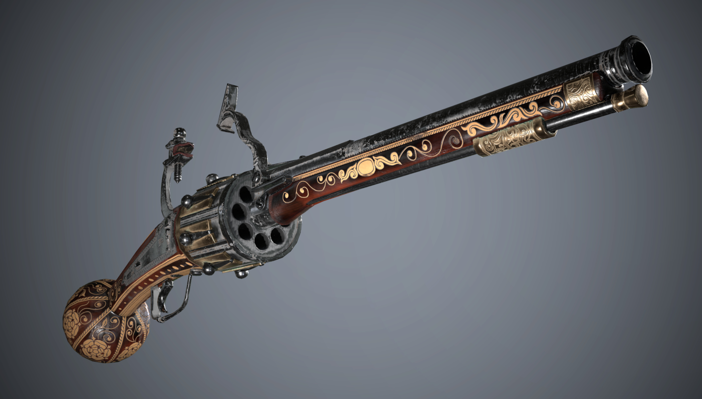 flintlock revolver max