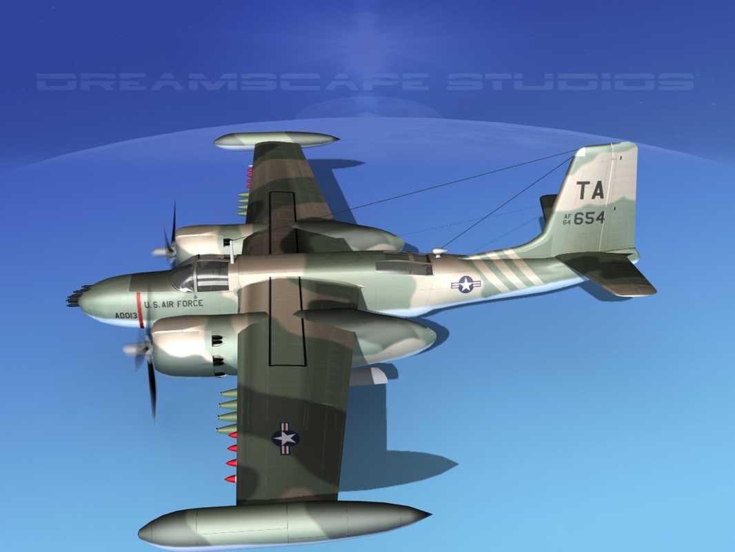 Douglas A 26k A 26 Bomber 3d Max Douglas a 26k a 26 bomber 3d max