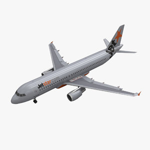 airbus a320 jetstar animation 3d max