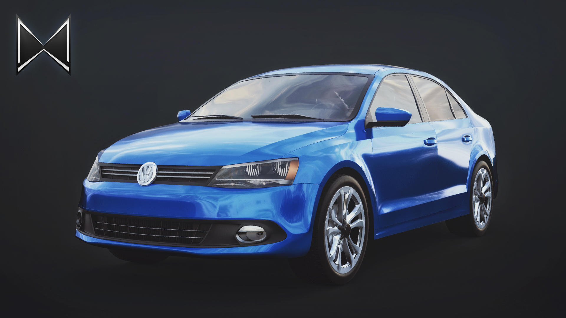 大众捷达汽车模型3d模型