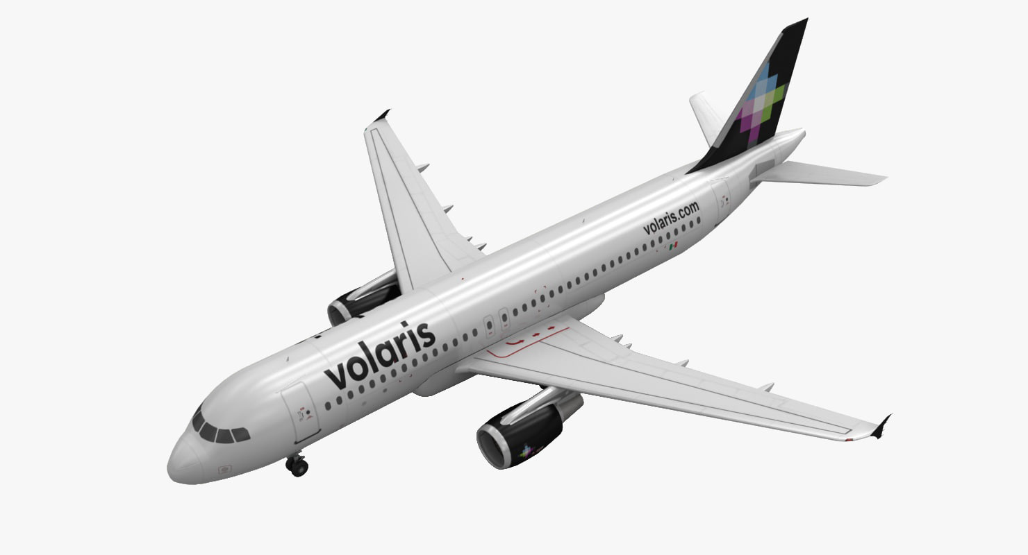 3d-airbus-a320-volaris-model