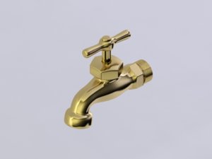 3d bib faucet model