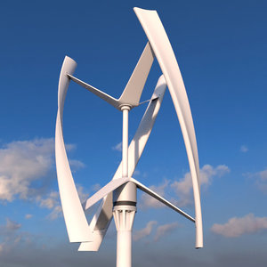 3d vertical wind turbine model