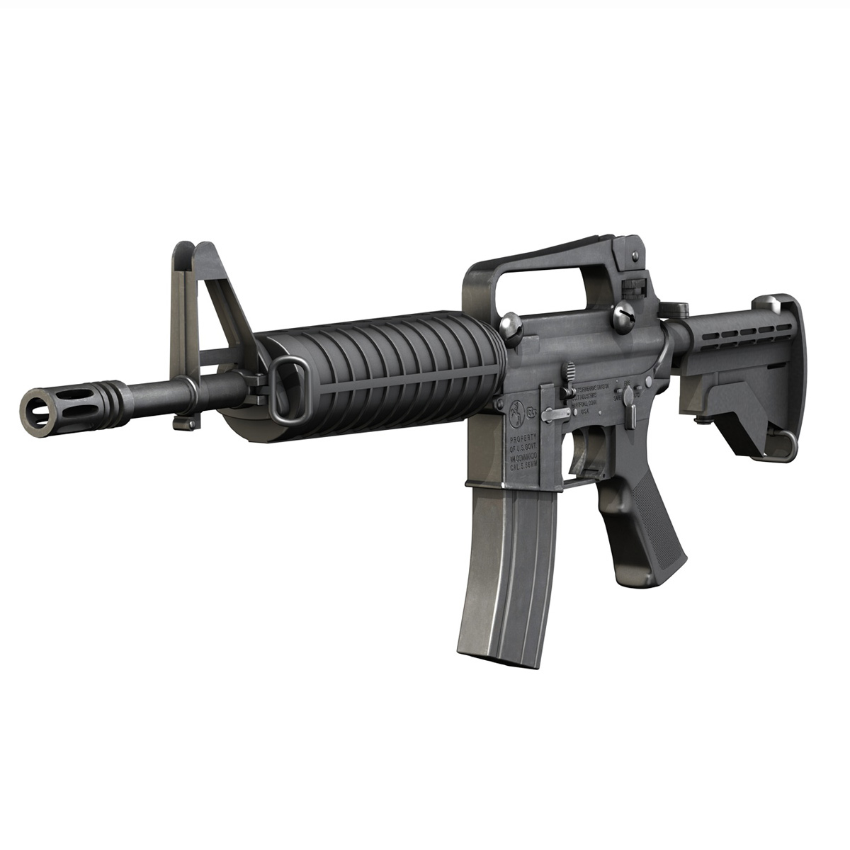 colt m4突击队突击步枪3d模型