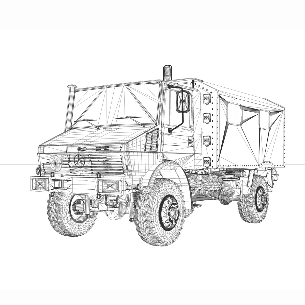 - unimog mercedes 3d model
