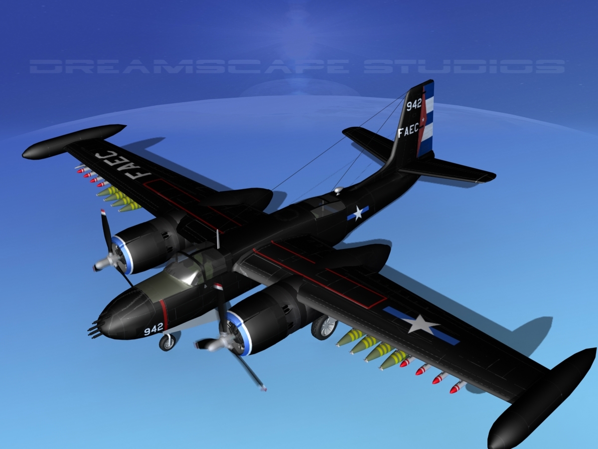 3d Douglas A 26k A 26 Bomber 3d douglas a 26k a 26 bomber