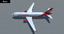 airbus a320 air animation 3d obj