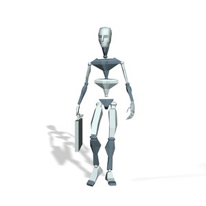 Business man walking long loop