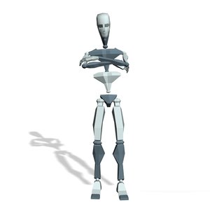 Stand arms cross and angry