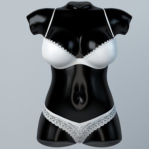 lingerie mannequin 3d model