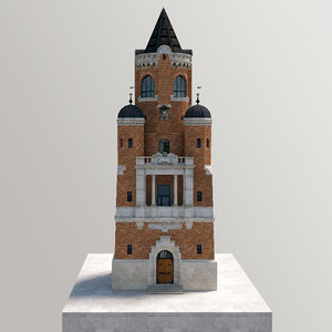 3d tower monument
