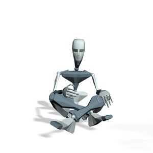 Sit on floor and surprised