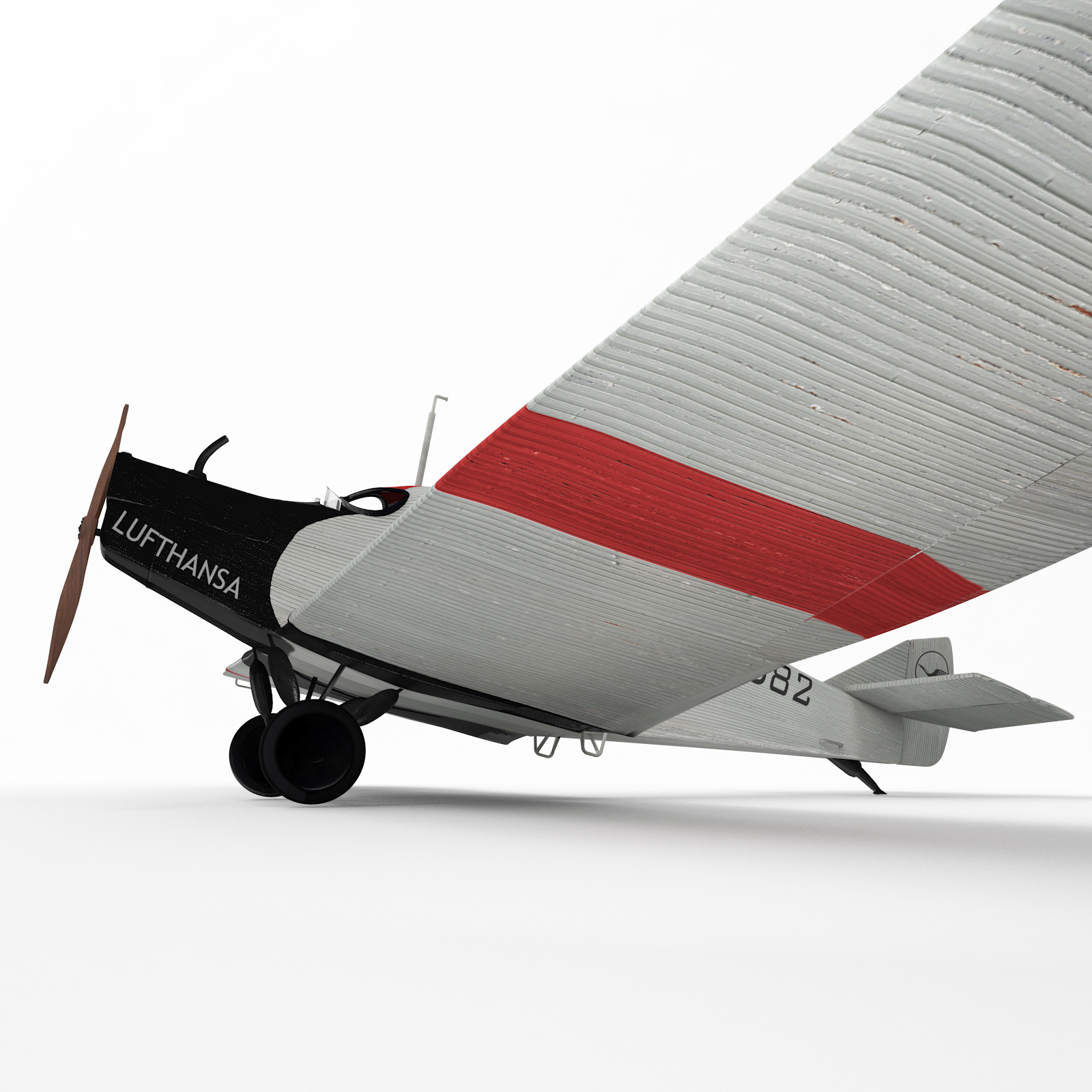 容克斯f13飞机3d模型