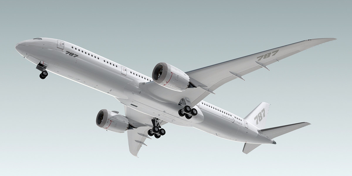 Boeing 787 Dreamliner 3d Model