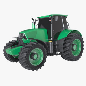 photoreal tractor 3d max
