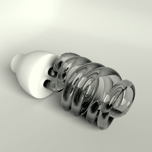 fancy twisted light bulb 3ds free
