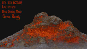 lava rock 3d model