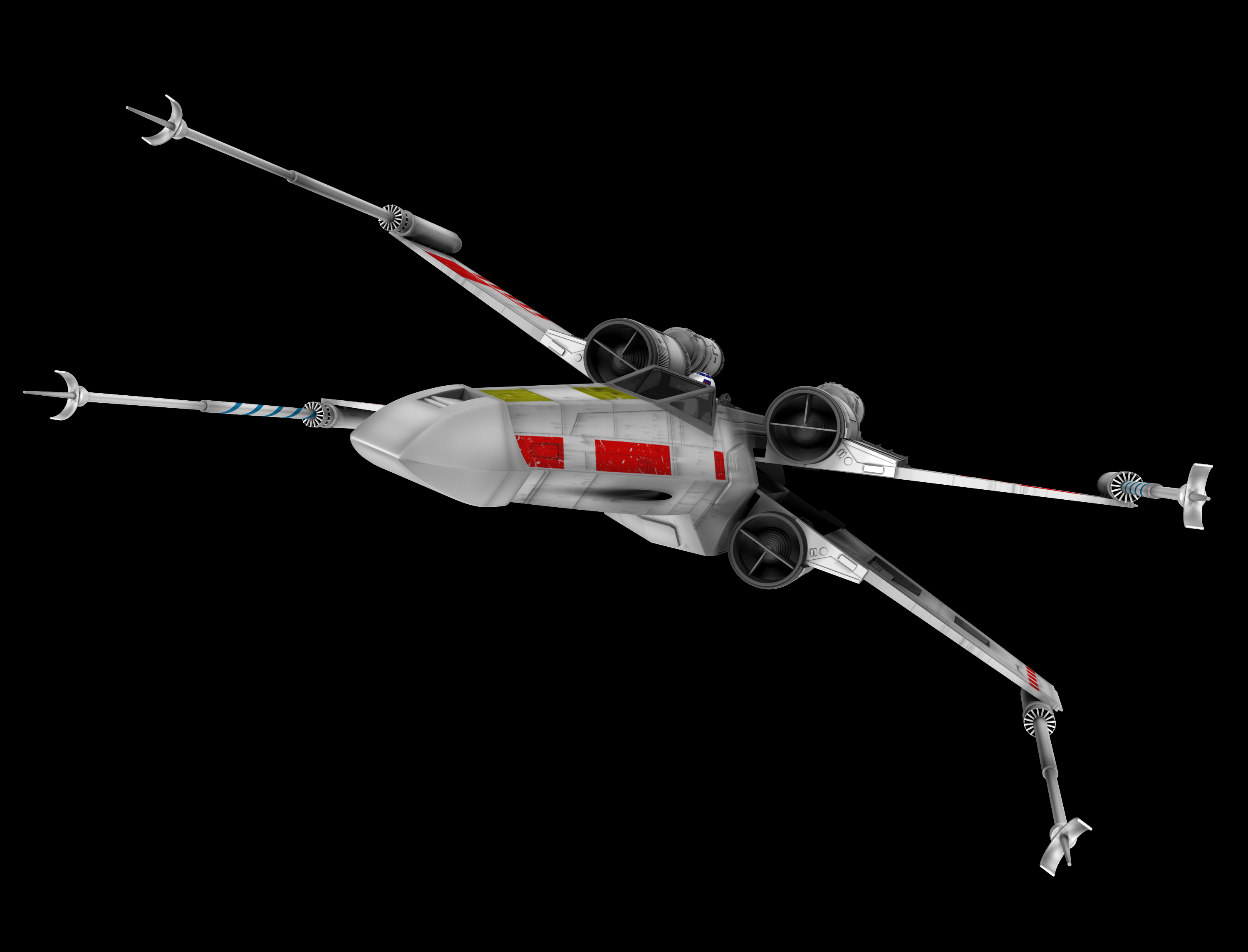 3d star wars x-wing fighter model