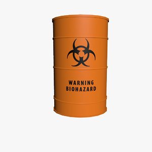 3d barrel biohazard model