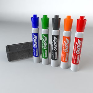 3d expo dry erase pens model