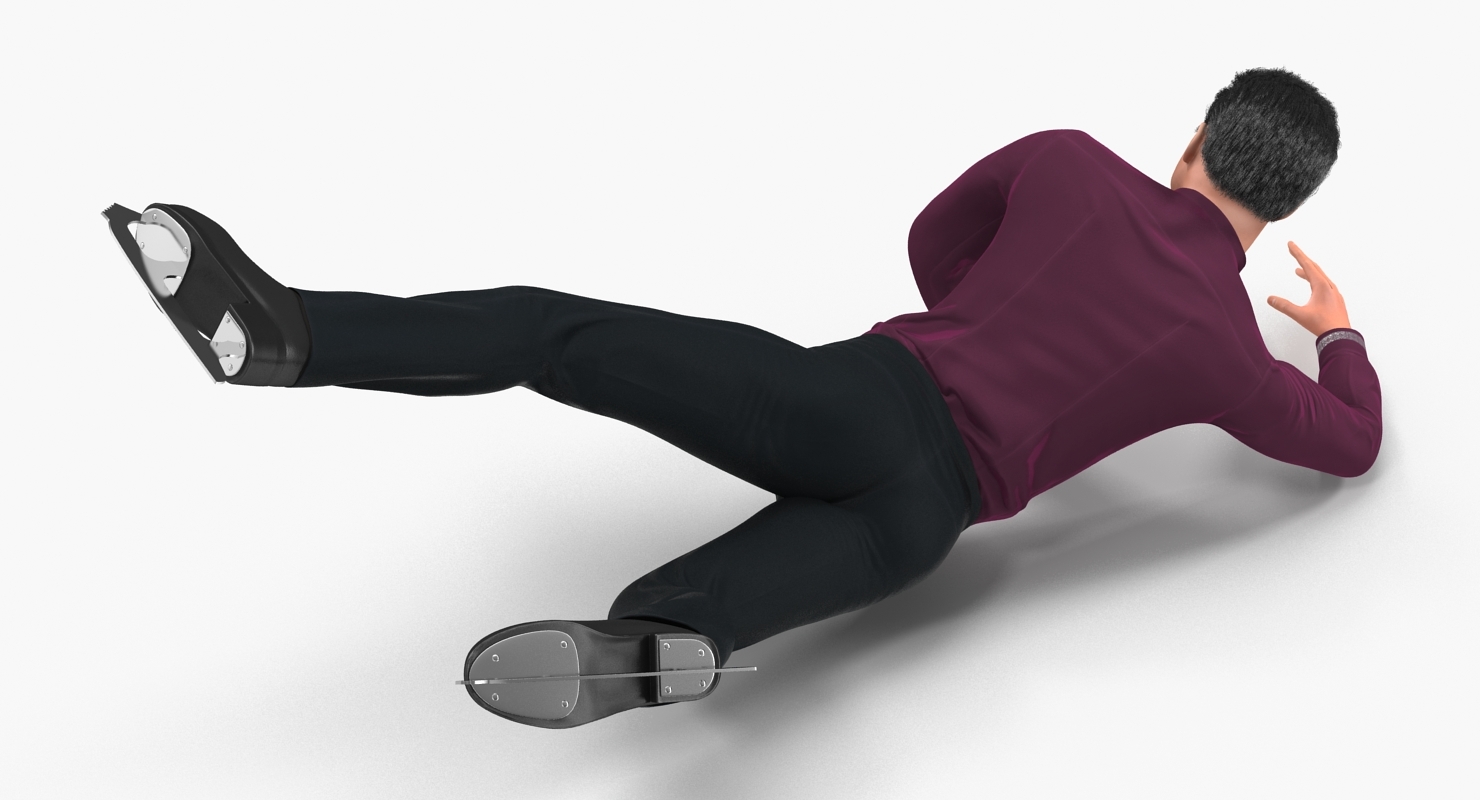 male figure skater falling max