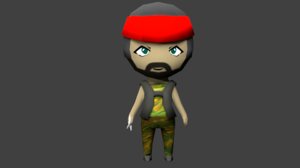 chibi animations rigging 3ds