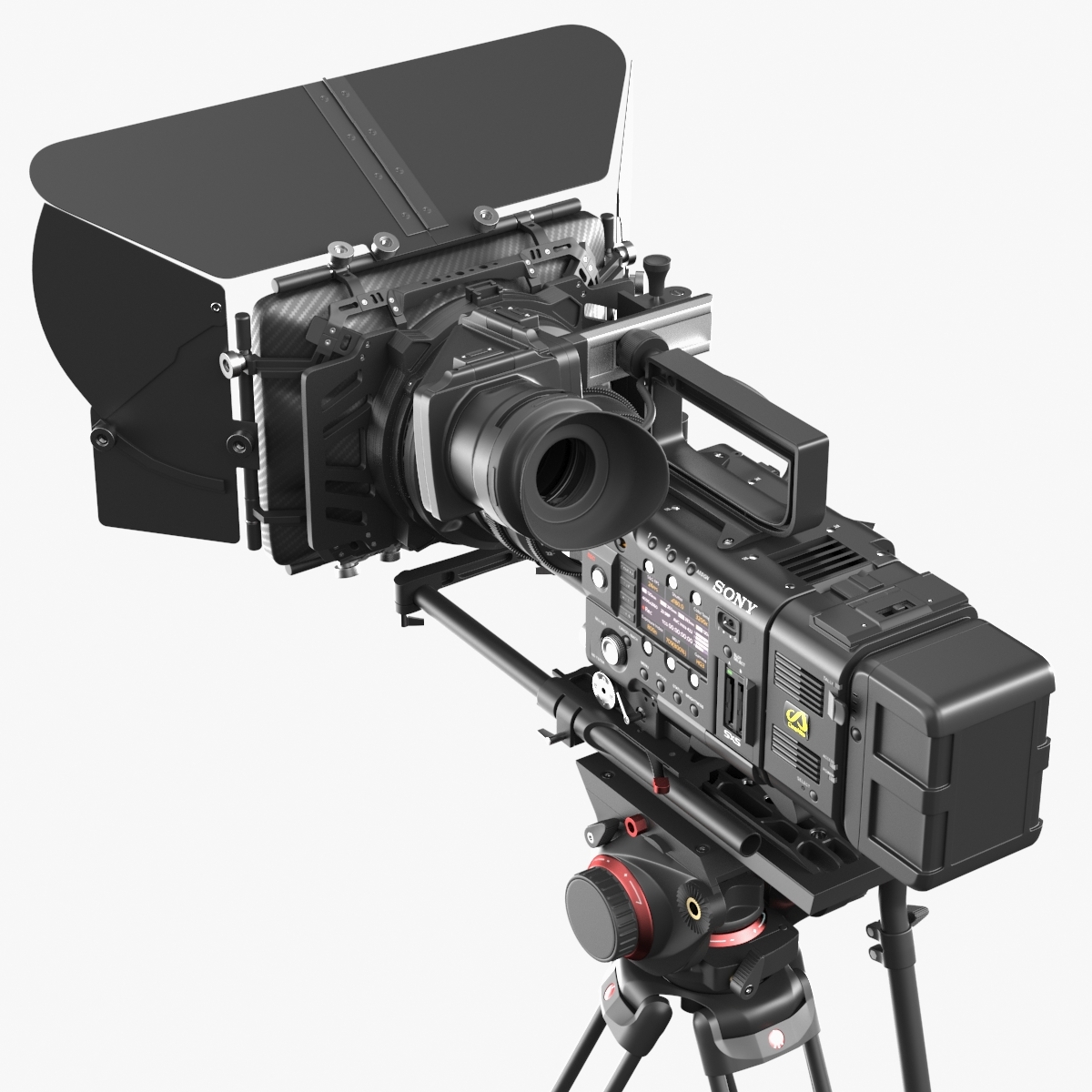 索尼f55 cinealta 4k数字电影摄像机3d模型