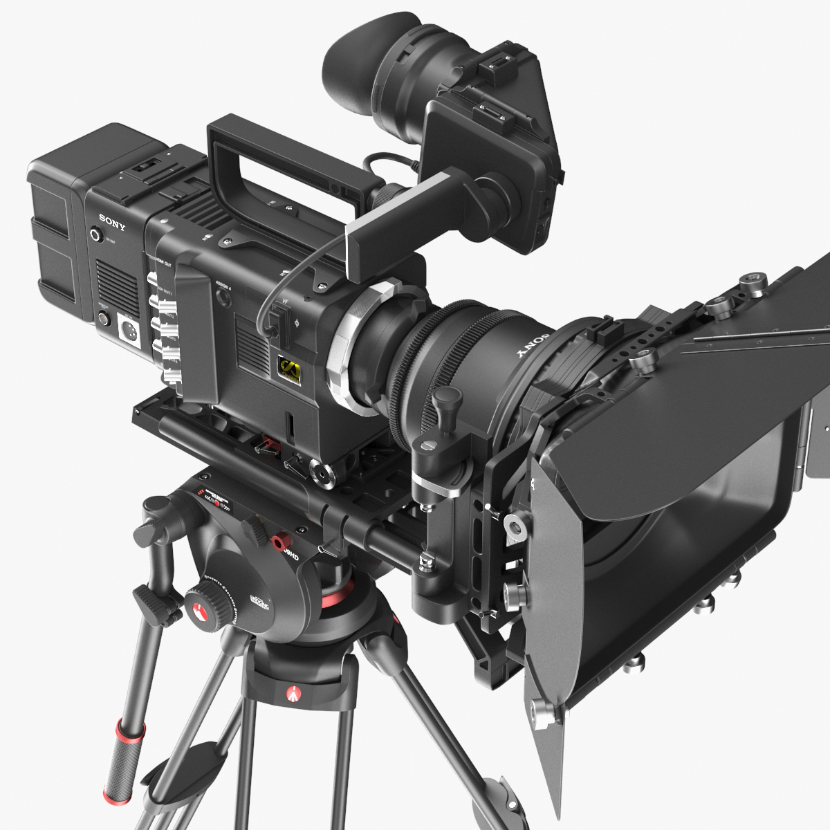 索尼f55 cinealta 4k数字电影摄像机3d模型
