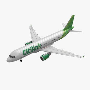 3d max airbus a320 citilink animation