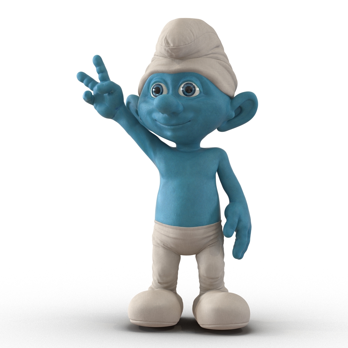 3d smurf rigged model