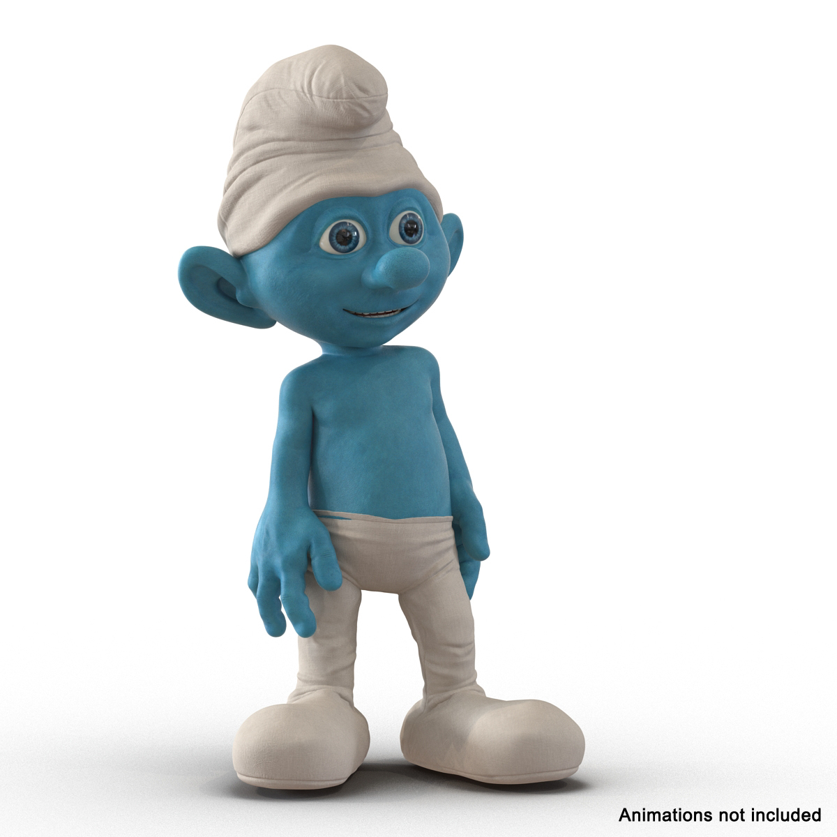 3d smurf rigged model