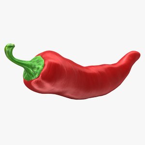 3d chili pepper model