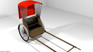 3d model ricksha rickshaw