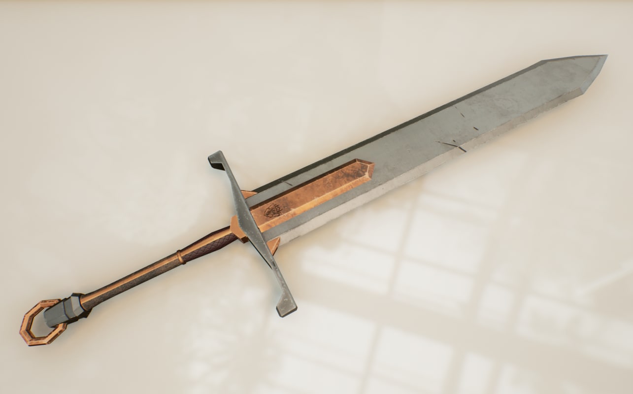 Iron Sword 3d Obj