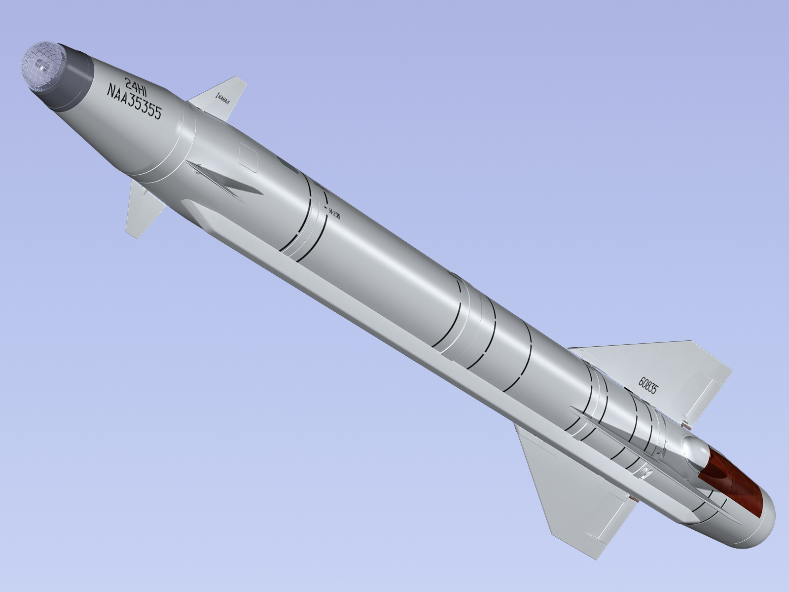 kh-25 missiles 3d max