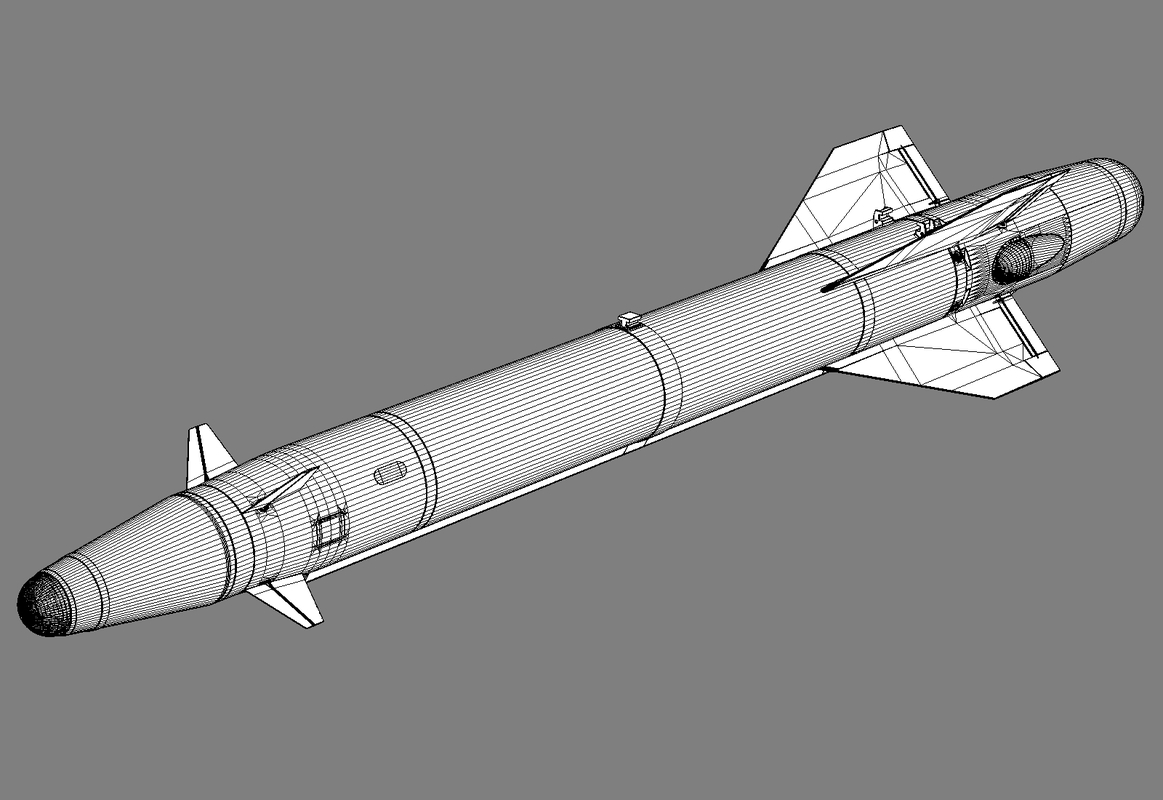 kh-25 missiles 3d max