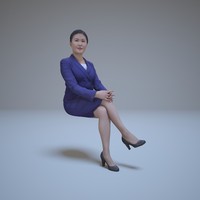 max sitting asian business woman