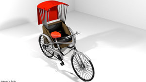 3d model rickshaw