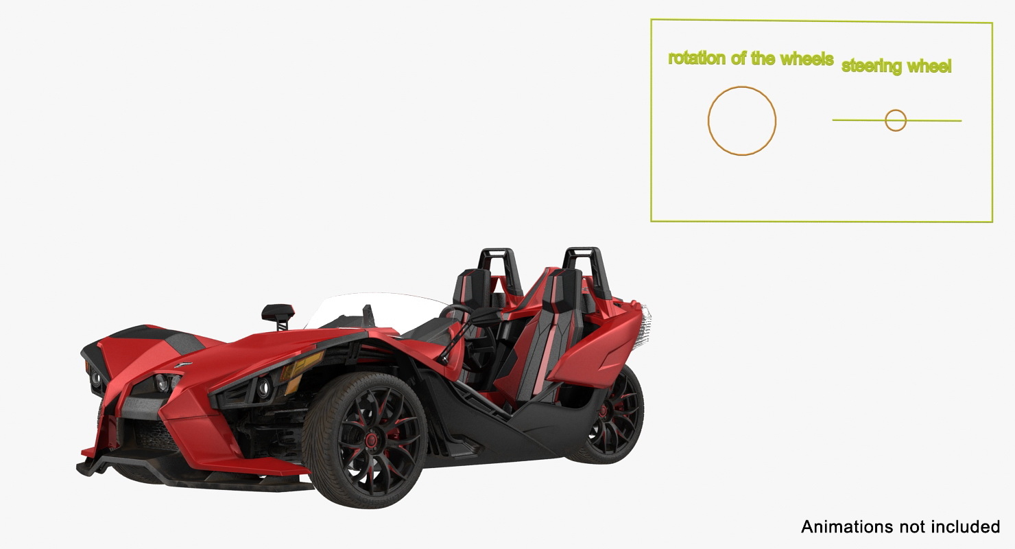 polaris slingshot trike red max