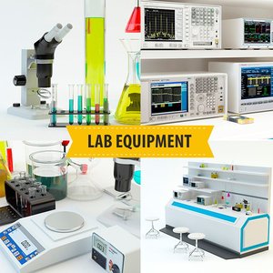 lab equipment 3d model