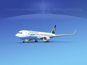 3d model airlines boeing 767 767-300