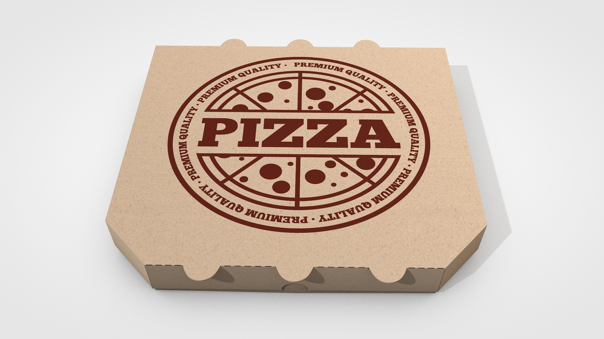 c4d pizza box