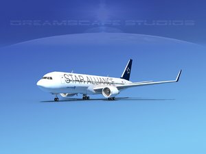 3d model airlines boeing 767 767-300