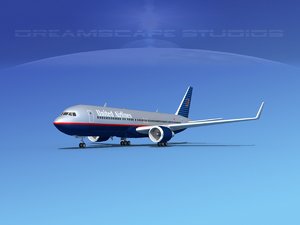 3d airlines boeing 767 767-300 model