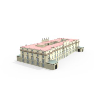 3d model liria palace madrid house