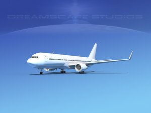 airlines boeing 767 767-300 3d model