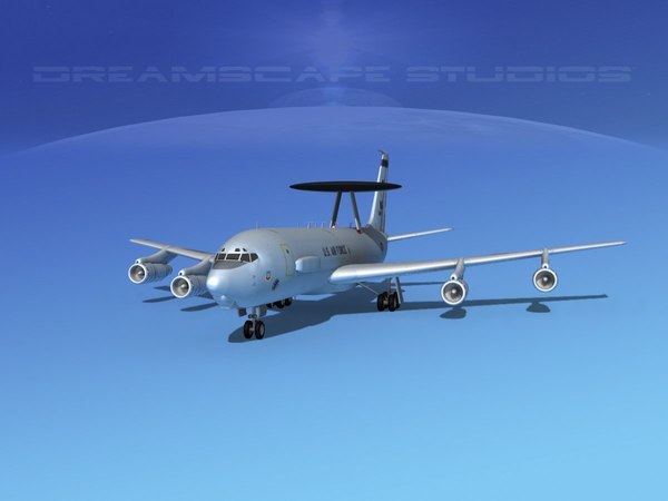 Boeing E 3 Sentry 3d Model