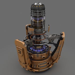 sci-fi energy generator 3d max